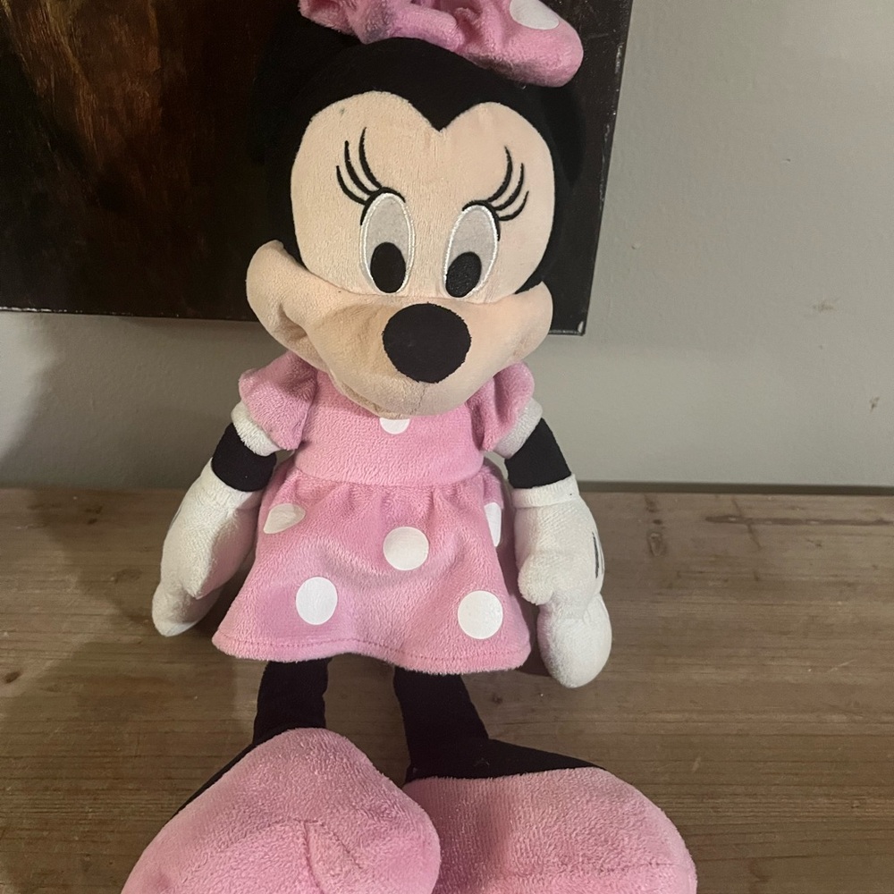 Pink and Black Plush Toy